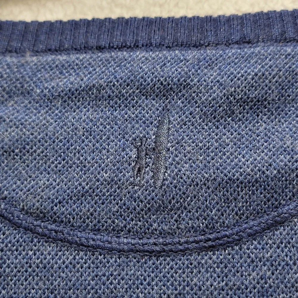 Johnnie-O Boggs Navy Extrafine Merino‎ Wool Crewneck Sweater Mens XXL JMSW1840